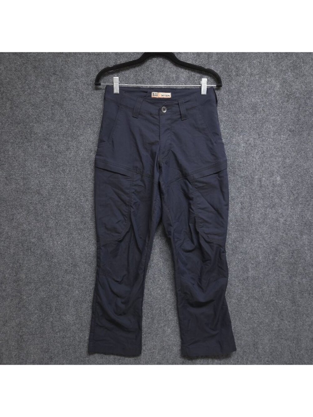 5.11 Tactical Pants Mens 28x27 Blue Apex Cargo Pockets 74434 Workwear HEMMED